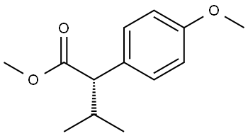 (S)-2-(4-Methoxy-phenyl)-3-methyl-butyric acid methyl ester 结构式