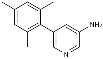 5-(2,4,6-Trimethylphenyl)-3-pyridinamine Structure