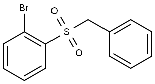 1-(benzylsulfonyl)-2-bromobenzene Structure