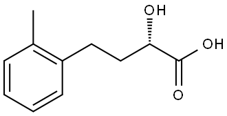 (2S)-2-Hydroxy-4-(o-tolyl)butanoic acid Structure