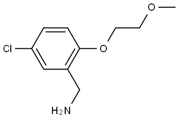 5-Chloro-2-(2-methoxyethoxy)benzenemethanamine Struktur