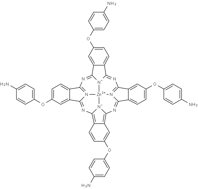 2,9,16,23-tetrakis(4-aminophenoxy)phthalocyaninatozinc(II)