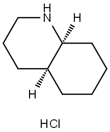 Quinoline, decahydro-, hydrochloride (1:1), (4aS,8aS)- Structure