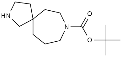 2,8-Diazaspiro[4.6]undecane-8-carboxylic acid, 1,1-dimethylethyl ester Struktur