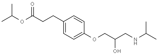 Esmolol Hydrochloride impurity 2 Struktur