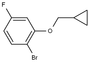 1-bromo-2-(cyclopropylmethoxy)-4-fluorobenzene Struktur