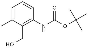 1,1-Dimethylethyl N-[2-(hydroxymethyl)-3-methylphenyl]carbamate Struktur
