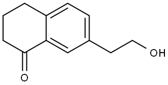 7-(2-hydroxyethyl)-3,4-dihydro-2H-naphthalen-1-one Structure