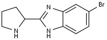 6-bromo-2-(pyrrolidin-2-yl)-1H-benzo[d]imidazole Structure