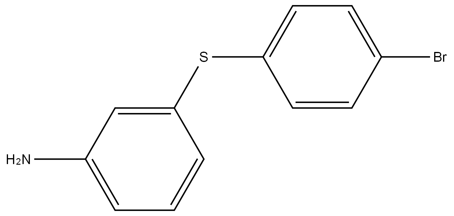 3-[(4-Bromophenyl)thio]benzenamine Structure