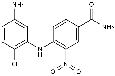 Benzamide, 4-[(5-amino-2-chlorophenyl)amino]-3-nitro- Struktur