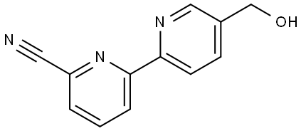 5-Hydroxymethyl-6'-cyano-2,2'-bipyridine Structure