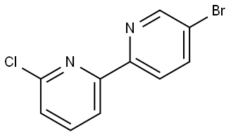 6-Chloro-5'-bromo-2,2'-bipyridine Struktur