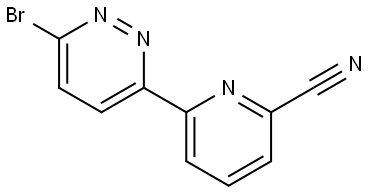 3-Bromo-6-(6'-cyano-2'-pyridyl)pyridazine Structure