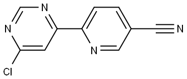 6-Chloro-4-(5'-cyano-2'-pyridyl)pyrimidine Struktur
