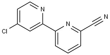 4-Chloro-6'-cyano-2,2'-bipyridine Struktur