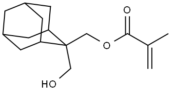2-Propenoic acid, 2-methyl-, [2-(hydroxymethyl)tricyclo[3.3.1.13,7]dec-2-yl]methyl ester Structure