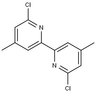 6,6'-Dichloro-4,4'-dimethyl-2,2'-bipyridine Struktur