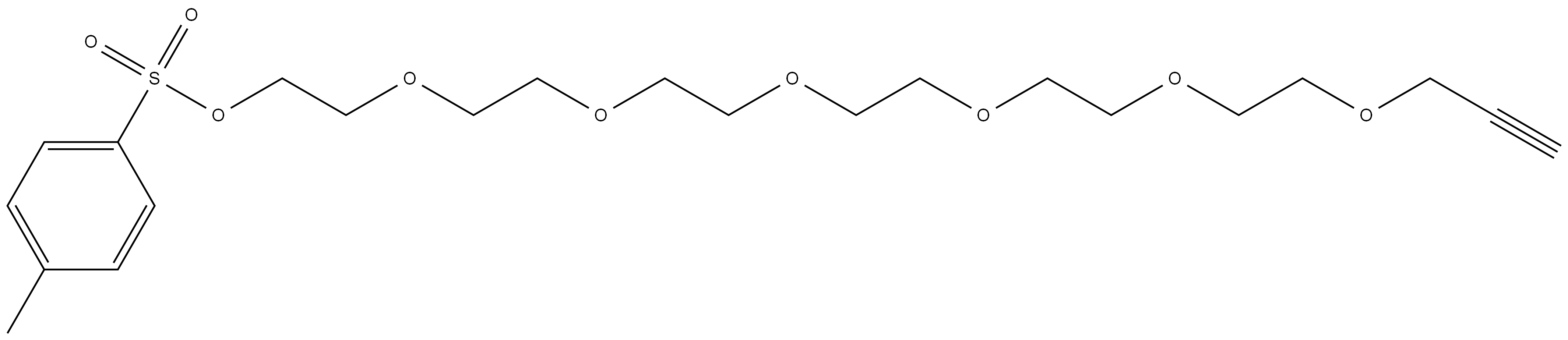 丙炔-七聚乙二醇-对甲苯磺酸酯,1190206-06-4,结构式