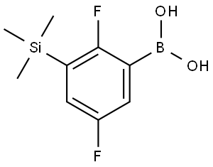 (2,5-difluoro-3-(trimethylsilyl)phenyl)boronic acid Structure