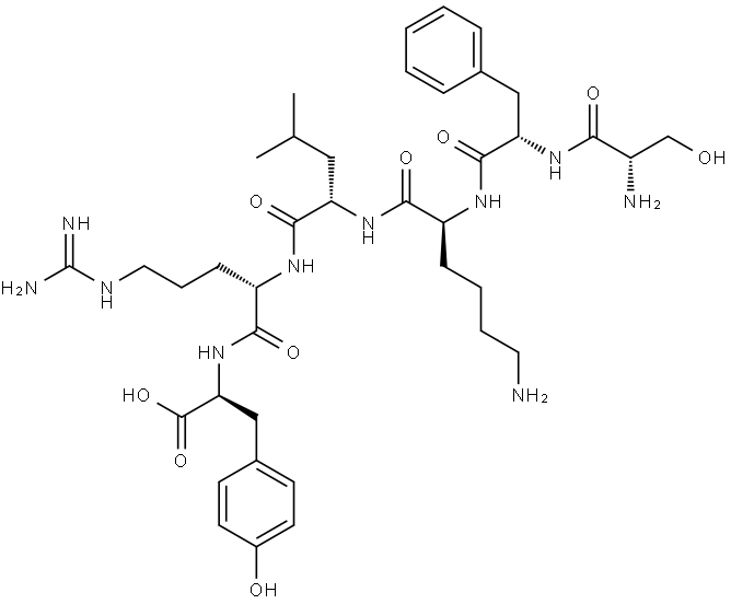 Hexapeptide-33, 1192135-40-2, 结构式