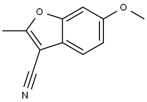 6-methoxy-2-methylbenzofuran-3-carbonitrile Structure