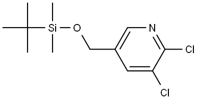 2,3-Dichloro-5-[[[(1,1-dimethylethyl)dimethylsilyl]oxy]methyl]pyridine Structure