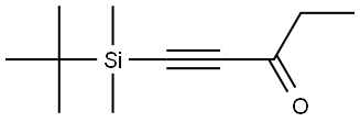 1-[(1,1-Dimethylethyl)dimethylsilyl]-1-pentyn-3-one Structure