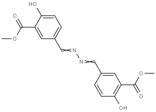 Benzoic acid, 3,3'-(1,2-hydrazinediylidenedimethylidyne)bis[6-hydroxy-, 1,1'-dimethyl ester