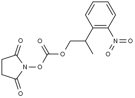 2,5-Dioxo-1-pyrrolidinyl 2-(2-nitrophenyl)propyl carbonate Struktur