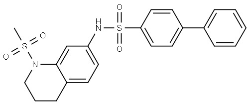 1209698-02-1 [1,1′-Biphenyl]-4-sulfonamide, N-[1,2,3,4-tetrahydro-1-(methylsulfonyl)-7-quinolinyl]-