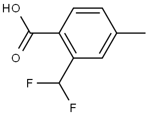 2-(Difluoromethyl)-4-methylbenzoic acid Struktur