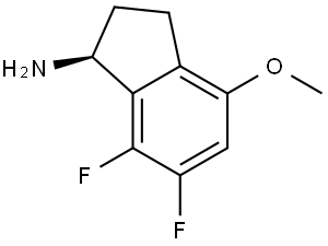 (1S)-6,7-DIFLUORO-4-METHOXY-2,3-DIHYDRO-1H-INDEN-1-AMINE Structure