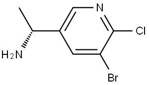 (1R)-1-(5-BROMO-6-CHLORO(3-PYRIDYL))ETHYLAMINE Structure