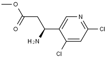METHYL (3S)-3-AMINO-3-(4,6-DICHLORO(3-PYRIDYL))PROPANOATE Structure