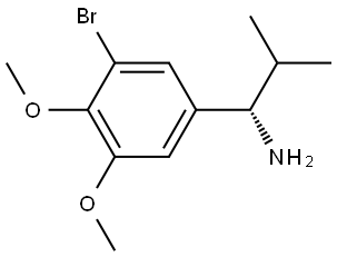 (αS)-3-Bromo-4,5-dimethoxy-α-(1-methylethyl)benzenemethanamine Struktur