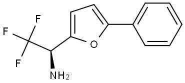 (1R)-2,2,2-TRIFLUORO-1-(5-PHENYL(2-FURYL))ETHYLAMINE 结构式