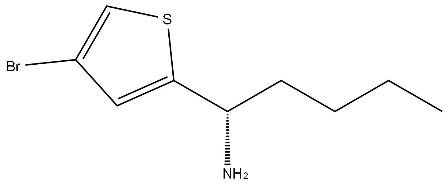 (1S)-1-(4-BROMO(2-THIENYL))PENTYLAMINE Structure