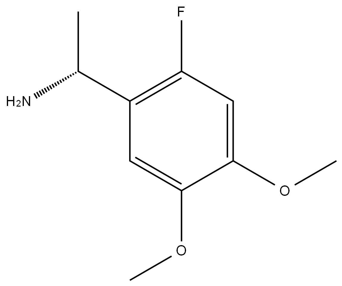 (1R)-1-(2-FLUORO-4,5-DIMETHOXYPHENYL)ETHANAMINE Structure