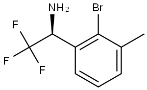 (1S)-1-(2-BROMO-3-METHYLPHENYL)-2,2,2-TRIFLUOROETHYLAMINE|