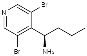 (1R)-1-(3,5-DIBROMOPYRIDIN-4-YL)BUTAN-1-AMINE Structure