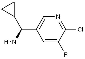 (S)-(6-CHLORO-5-FLUOROPYRIDIN-3-YL)(CYCLOPROPYL)METHANAMINE,1212942-48-7,结构式