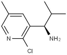 (1R)-1-(2-CHLORO-5-METHYL (3-PYRIDYL))-2-METHYLPROPYLAMINE Structure