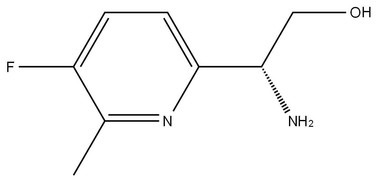 (2R)-2-AMINO-2-(5-FLUORO-6-METHYL (2-PYRIDYL))ETHAN-1-OL Structure