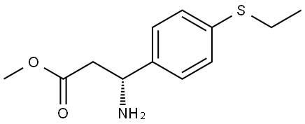 METHYL (3R)-3-AMINO-3-(4-ETHYLTHIOPHENYL)PROPANOATE Struktur