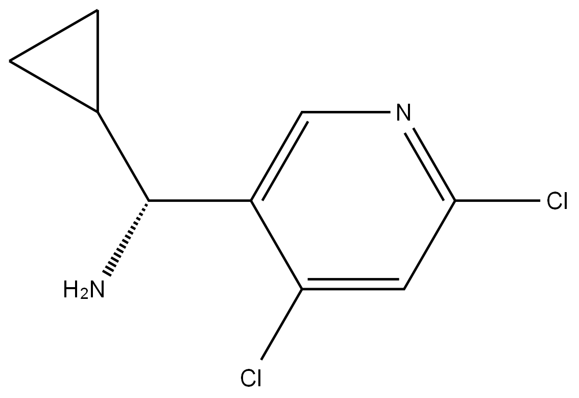 (R)-CYCLOPROPYL(4,6-DICHLOROPYRIDIN-3-YL)METHANAMINE Structure