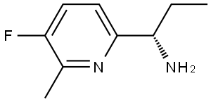 (1S)-1-(5-FLUORO-6-METHYL (2-PYRIDYL))PROPYLAMINE 结构式