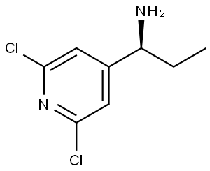 (1S)-1-(2,6-DICHLOROPYRIDIN-4-YL)PROPAN-1-AMINE Structure