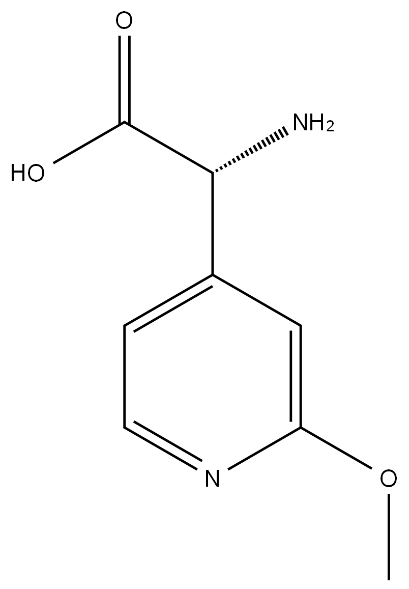 (R)-2-amino-2-(2-methoxypyridin-4-yl)acetic acid Structure