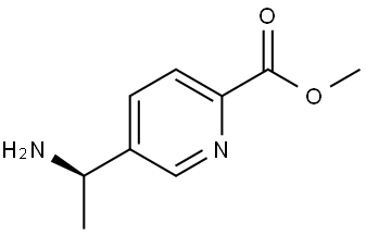 Methyl (R)-5-(1-aminoethyl)picolinate Struktur